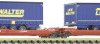 Wagon kontenerowy Fleischmann 6660050 Wagon kontenerowy Fleischmann 6660050 Wagon przegubowy dwukieszeniowy N T3000e DB