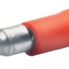 Round plug, Ø 4 mm, L 22 mm, insulated, straight, red, 0.5-1.0 mm², AWG 20-17, 1020