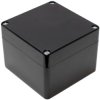 Polyester enclosure, (L x W x H) 120 x 121 x 91 mm, black (RAL 9005), IP66, 1590ZGRP121BK