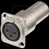 NA3FDM Adapter XLR socket/plug, 3-pin