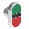 Przycisk, kolor: Zielony, czerwony, Lovato, LPSB71