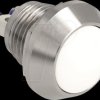 22035 Push Button for Installation 12 mm 2 x Screw Terminal white