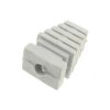 Przepust kablowy z odgiętką, otwór 6 mm, czoło 16 x 10 mm, jasnoszary, Maszczyk