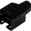 Gumowa osłona wtyku RJ-45 z zaciskiem ekranu (100 szt.)