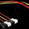 83343 4-pin Molex plug > 4 x 2-pin fan