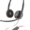 HP Poly Blackwire C3220 Słuchawki wokółuszne przewód stereo czarny zestaw słuchawkowy, regulacja głośności, wyciszenie m