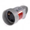 HELMO Gniazdo przenośne z uchwytem 2P+Z 16A szare 50106