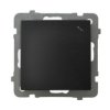 AS Wyłącznik schodowy czarny metalik ŁP-3G/m/33 OSPEL