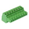 8-Way 3.5mm Right Angle Pluggable Terminal Block Green 8A 300V