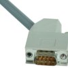 D-Sub connector housing, size: 4 (DC), angled 45°, cable Ø 5 to 11 mm, plastic, gray, 09670370571