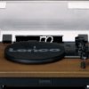 LS-100WD Turntable, Bluetooth, including 2 speakers, wood