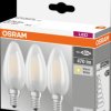 4058075819375 LED bulb BASE E14, 4 W, 470 lm, 2700 K, filament, 3 pcs.