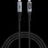 31848 Sync & charging cable, USB-C -> USB-C, display, 1.2 m, black