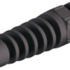 Cable gland, with bend protection, PG7, 15 mm, Clamping range 2 to 5 mm, IP68, black, 3464