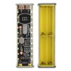 Obudowa power banku DIY 8x18650 PD45W Szybkie Ładowanie Wyświetlacz LED Przezroczysta Obudowa na Baterię Z Portem Type-C Bez Bat