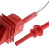5600/5500-HT-150-RT Przewód bezpieczny w.n. 5kV, dł. 1,5m, wtyk 4mm + krokodylek, czerwony, ELECTRO-PJP, 56005500HT150RT