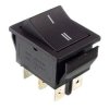 PRZEŁĄCZNIK KLAWISZOWY RS202-1C7B 15A/250V PODWÓJNY ON-ON (I-II) CZARNY PRZEL202-B