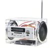 Zestaw głośników DIY Audio Bluetooth 5.0 z radiem FM USB/SD/AUX, podwójne głośniki, zasilanie DC 3,7-5V, pilot, wzmacniacz, zest