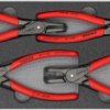Circlip Pliers Set ''SRZ II'' Four precision circlip pliers in a foam tray