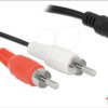 85808 Audio Cable 2x RCA male to 3.5 mm 3 pin Stereo Jack 1.4 m