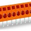 Connector, 6 pole, pitch 5.08 mm, straight, orange, 231-636/023-000