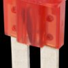 Automotive flat fuse, 10 A, 32 V, red, (L x W x H) 9.1 x 3.8 x 15.3 mm, FM2010