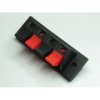 zacisk głośnikowy sprężynowy 4pin plastikowy lutowany