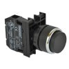 Przycisk sterowniczy wystający, niestabilny, 1NO, czarny T0-B100HH