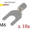 Konektor widełkowy nieizol. 4-6mm2; M6