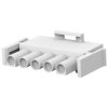 Plug housing, 5 pole, pitch 6.35 mm, straight, natural, 1-480763-0