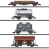 Wagon towarowy MiniTrix 18722 N Zestaw 4 wagonów towarowych DB, MHI