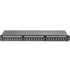 Patch panel 24 PORT 1U kat.5e ekranowany czarny PPS5-1024-B