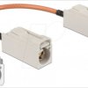 89674 HF cable, FAKRA B socket > FAKRA B socket, 15cm
