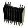 Radiator; DY-KY/5; z otworem; z 2 pinami do druku; czerniony; 50mm; H; 5,4K/W; 40mm; 20mm