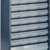 Steel magazine, with 40 drawers, blue, (L x W x D) 552 x 306 x 150 mm, STAHLMAGAZIN 1240-123