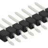 Pin header, 8 pole, pitch 2.54 mm, straight, black, 10132965
