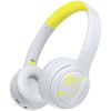 LogiLink BT0073BL On-ear headphones Bluetooth Corded Light blue Yellow Foldable