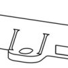 End plate, angled, PA, (L x W x H) 86.4 x 17 x 16.9 mm, orange, 1324360000