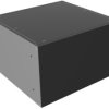 Aluminum enclosure, (L x W x H) 133 x 211 x 203 mm, black (RAL 9005), IP32, RM3U0808SBK