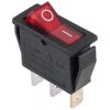 Przełącznik kołyskowy pojedynczy czerwony (SPST) z podświetleniem