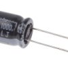 Kondensator 1000μF 25V dc Radialny, Otwór przelotowy Rubycon roztaw: 5mm 10 (Dia.) x 20mm