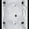 519319 Surface-mounted housing - 3-way, glossy, polar white, 1-M, ATELI