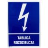 Samoprzylepna tabliczka ostrzegawcza /TABLICA ROZDZIELCZA 148X210/ 15EIA/Q4/F