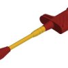Clamp test probe, red, max. 10 mm, L 158 mm, CAT III, socket 4 mm, 972308101