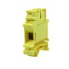 Złączka szynowa gwintowa 1-torowa ZJU2-16 żółta Ergom
