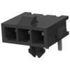 Pin header, 3 pole, pitch 3 mm, angled, black, 2-1445055-3