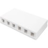 Digitus DN-93705 6 ports patch panel 1 U unequipped black metal