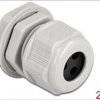 60376 Cable Gland PG13.5 for round cable with 3 cable entries gy 2 pcs