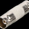 BNC connector, straight, 2x sockets