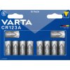 Varta 6205301461 Camera Battery CR123A Lithium 1430 mAh 3V 10pcs Long Life